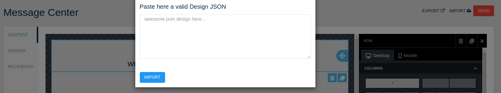 Import-message-center