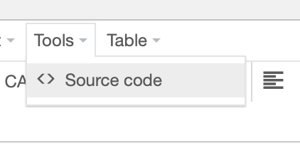 Screenshot inserimento source code