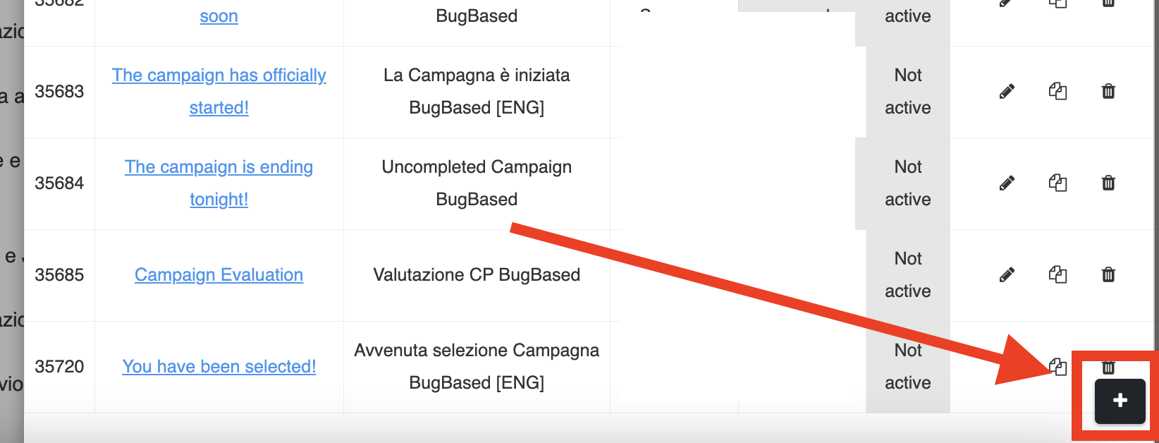 Aggiungere un template al Mail Merge